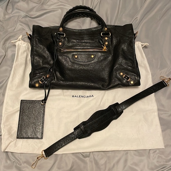 Authentic Vintage Balenciaga City Giant Hardware Leather bag - Picture 1 of 16